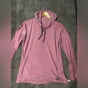 Under armor long sleeve shirt with a hood size medium